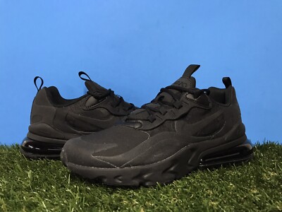 Nike Air Max 270 React Triple Black BQ0103 004 Running Shoes 7Y / 8.5 womens
