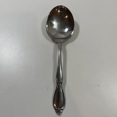 Set Of 3 Oneida Community CHATELAINE Stainless Large Serving Spoons & Meat Fork - Picture 8 of 19