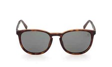 Timberland TB9235 52R Matte Tortoise Round Polarized Sunglasses Frame 53-19-145