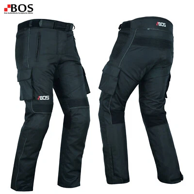 Neu Herren Motorrad Hose Mit Protektoren Touring Motorradhose Schwarz - Bild 1 von 4