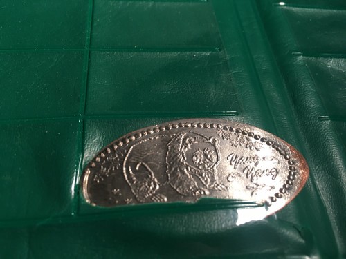 Green Elongated Penny Souvenir Book With 6 Pressed Pennies 1 nickel! USED - Picture 6 of 6