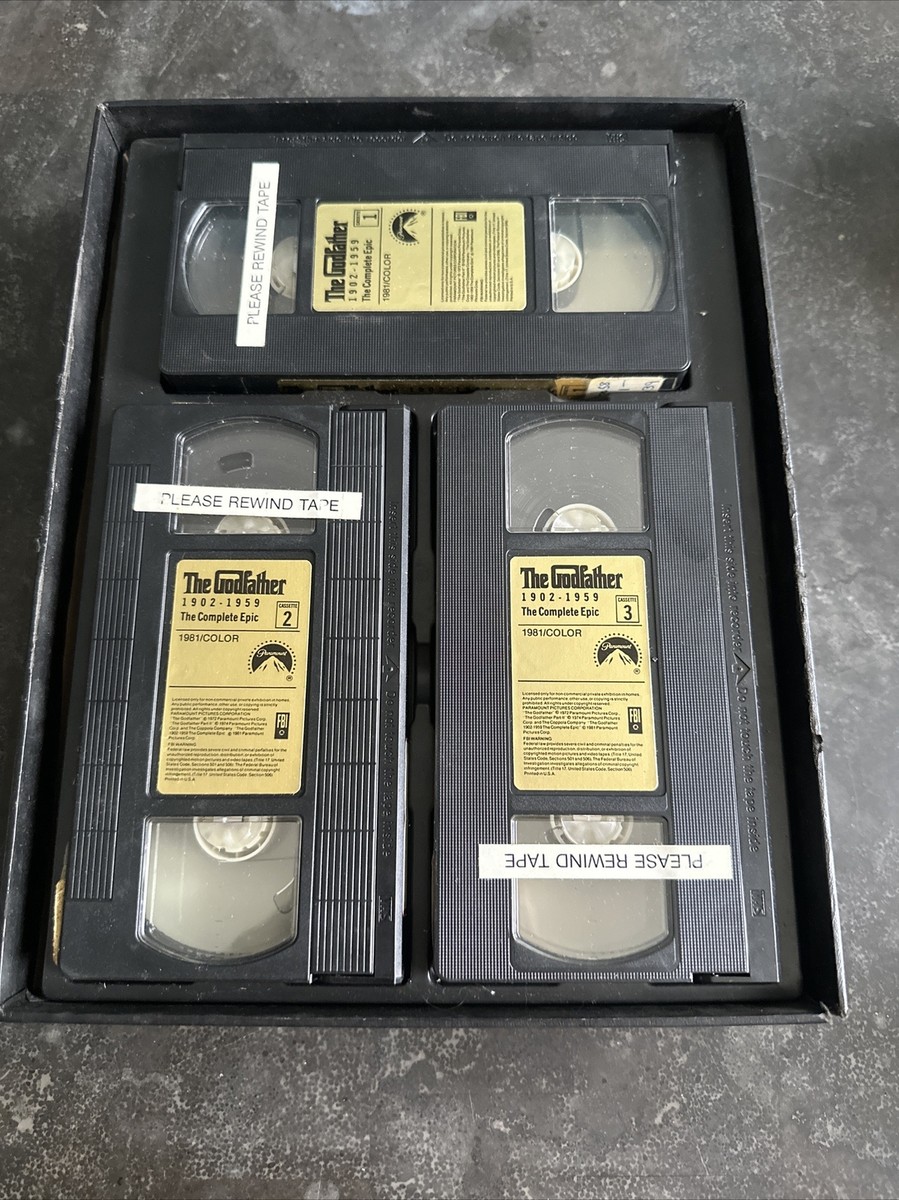 ザ・ゴッドファーザー Godfather, The, 1902-1959 - The Complete Epic (VHS, 1990, 3