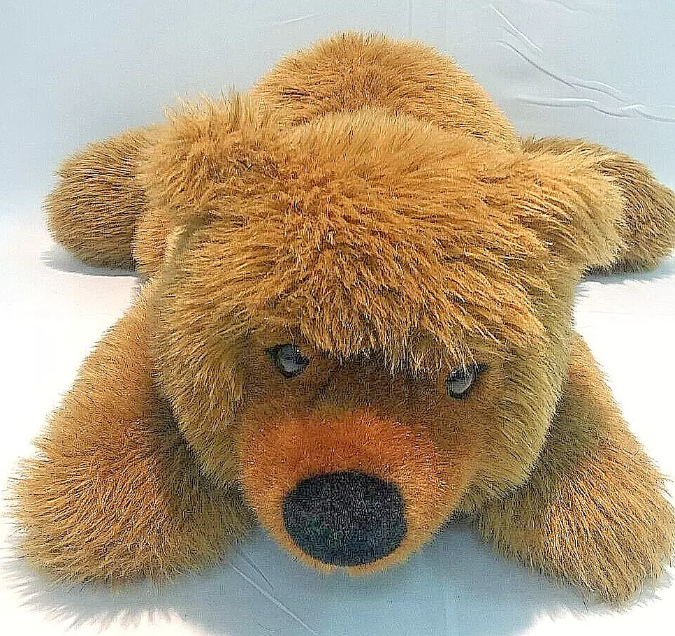 steiff 069895 - Pummy RIESIGER Braunbär bauchliegend Webpelz sehr 