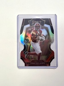 2022 Panini Select Football Black and Red Prizm Die-Cut Terry McLaurin #198