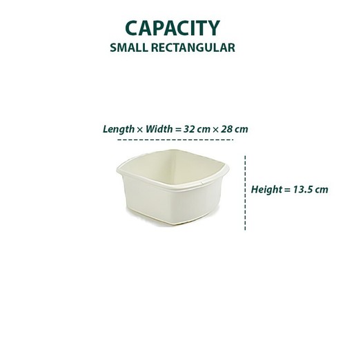 New Plastic Small & Large Round / Rectangular Washing Up Bowl Basin Sink Kitchen - Picture 5 of 22