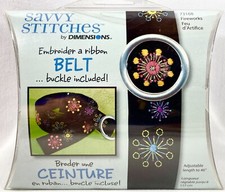NEW 2006 Dimensions Fireworks 73168 Ribbon Belt Embroidery Kit w/Buckle 13338