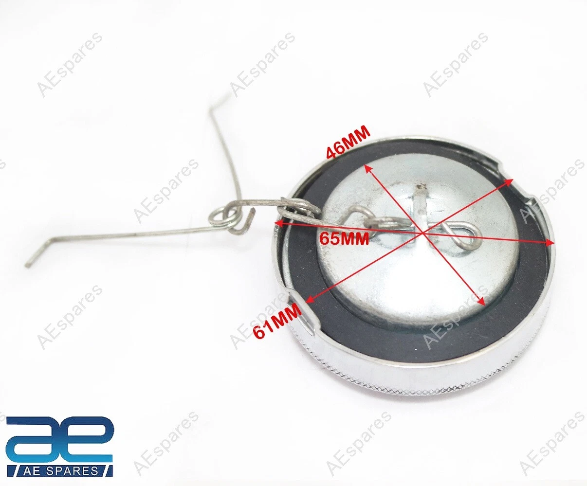 Fuel Tank Cap Steel Chrome Plated Fits For Royal Enfield Early Model view 2