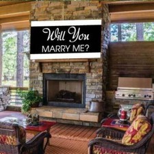 Proposal Banner - Will you Marry Me Waterproof Vinyl Banner