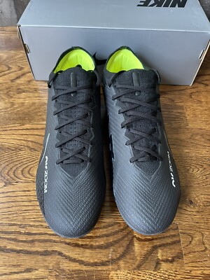 Nike Mercurial Vapor 15 Elite FG Mens Sz 12 Black Volt Soccer