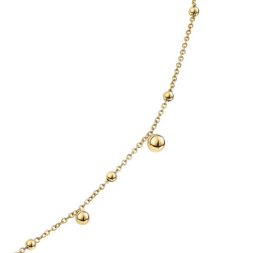 Ladies Chain Gold Plated Goldperlen 18 Carat Stainless Steel Watertight K3400D - Picture 4 of 4