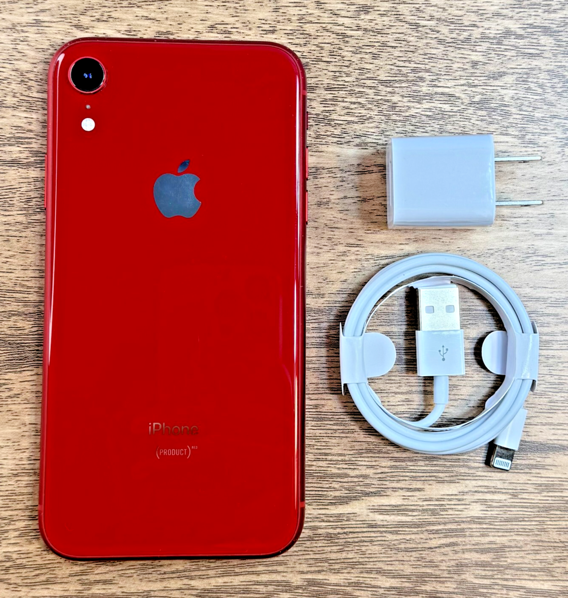 Apple - iPhone XR 128GB プロダクトレッド Apple iPhone XR Product Red 128GB (Fully Unlocked) Good