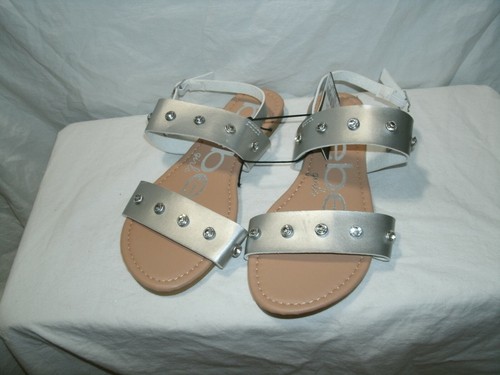 bebe silver sandals