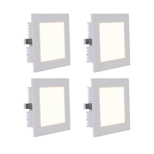 4X LED Recessed Light Stair Step Light Wall Light 1W Aluminium 3000K 5000K 200LM - Picture 7 of 10