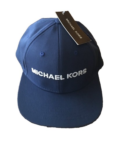 Michael Kors Navy Blue Monogram Baseball Cap Signature Logo Baseball Hat in MIDNIGHT - Sale | Michael  main image 2