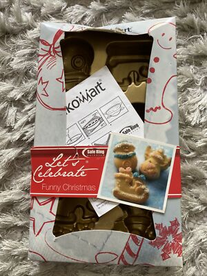 SILIKOMART SILICONE MULTI CAKE PAN LETS CELEBRATE CHRISTMAS NEW SF137 AS IS