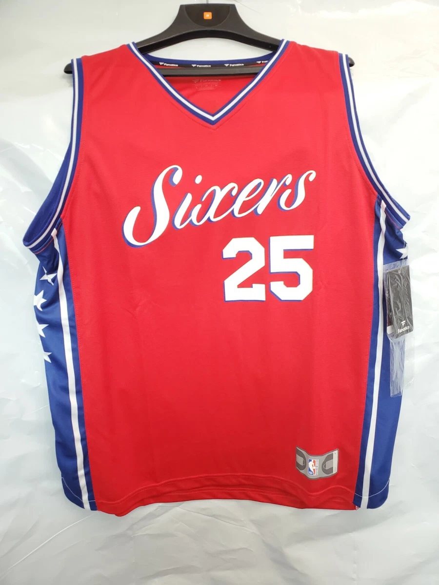 sixers jersey red