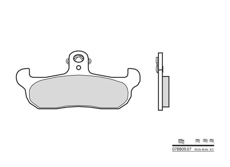 Plaquettes avant Brembo Cagiva 125 Supercity pour trajets urbains