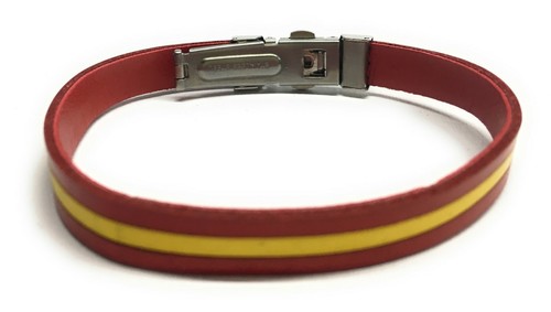 Pulsera Caucho Bandera España Con Cierre De Seguridad Tipo Reloj - Imagen 2 de 4