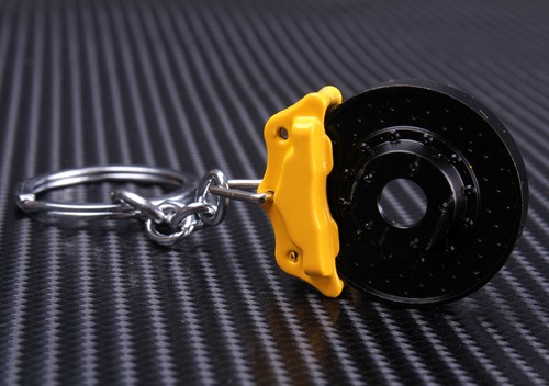 Disco de freno Amarillo Llavero 911 Motor Novedad cerámica Brembo de carbono | eBay