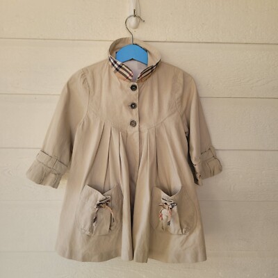 Burberry Baby 18 Months 86cm Trench Coat Cotton B96133 Pre-owned UK Origin 