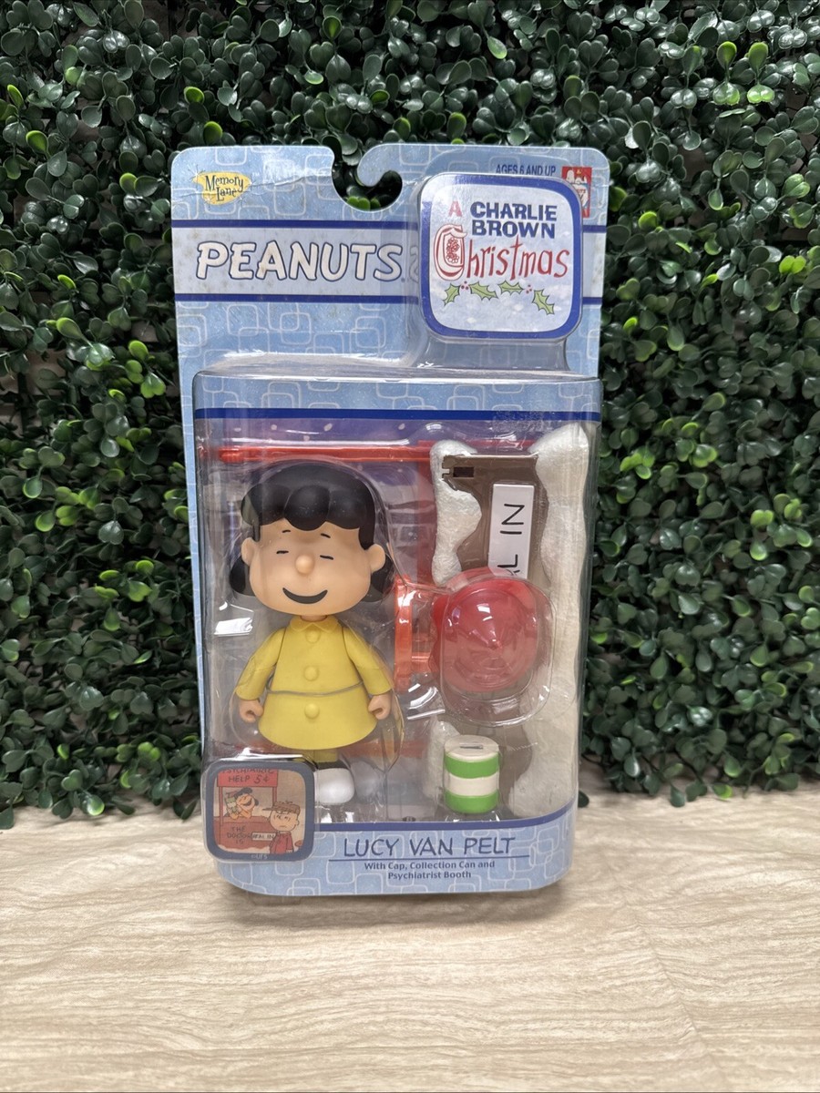 LUCY VAN PELT with PSYCHIATRIST BOOTH Charlie Brown Christmas PEANUTS 2003