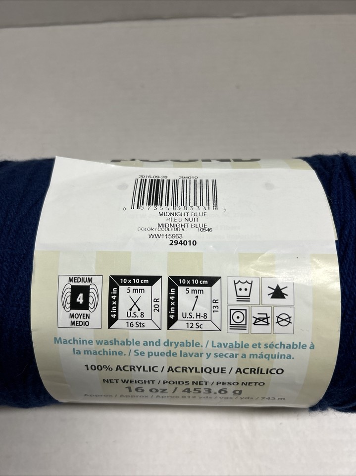 Carron One Pound YarnMidnight Blue Acrylic Machine Washable eBay