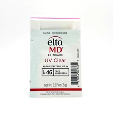 EltaMD UV Clear SPF 46 0.07oz x40 Samples Broad Spectrum Sunscreen Exp 08/26 New