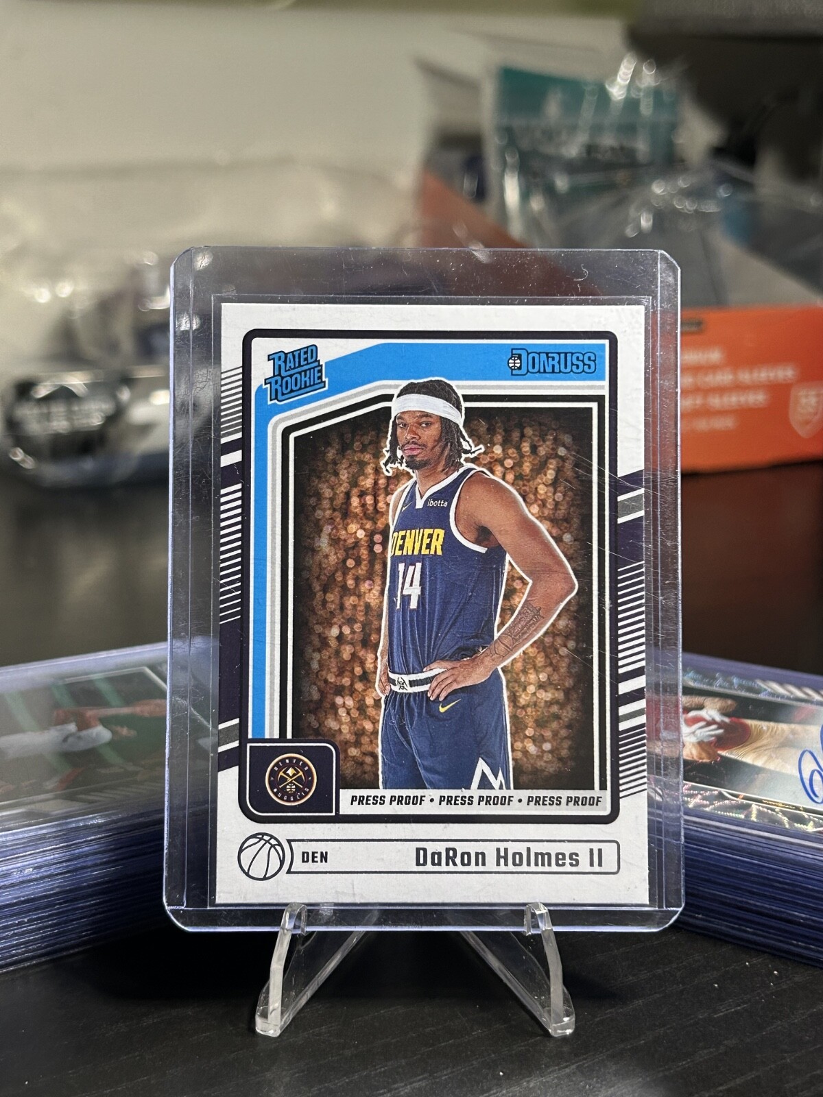 2024-25 Panini Donruss Rated Rookie 213 DaRon Holmes II Silver Press Proof