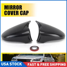 Carbon Fiber Black Mirror Cover Cap For Lexus IS200 IS250 IS300 IS350 2014-2020