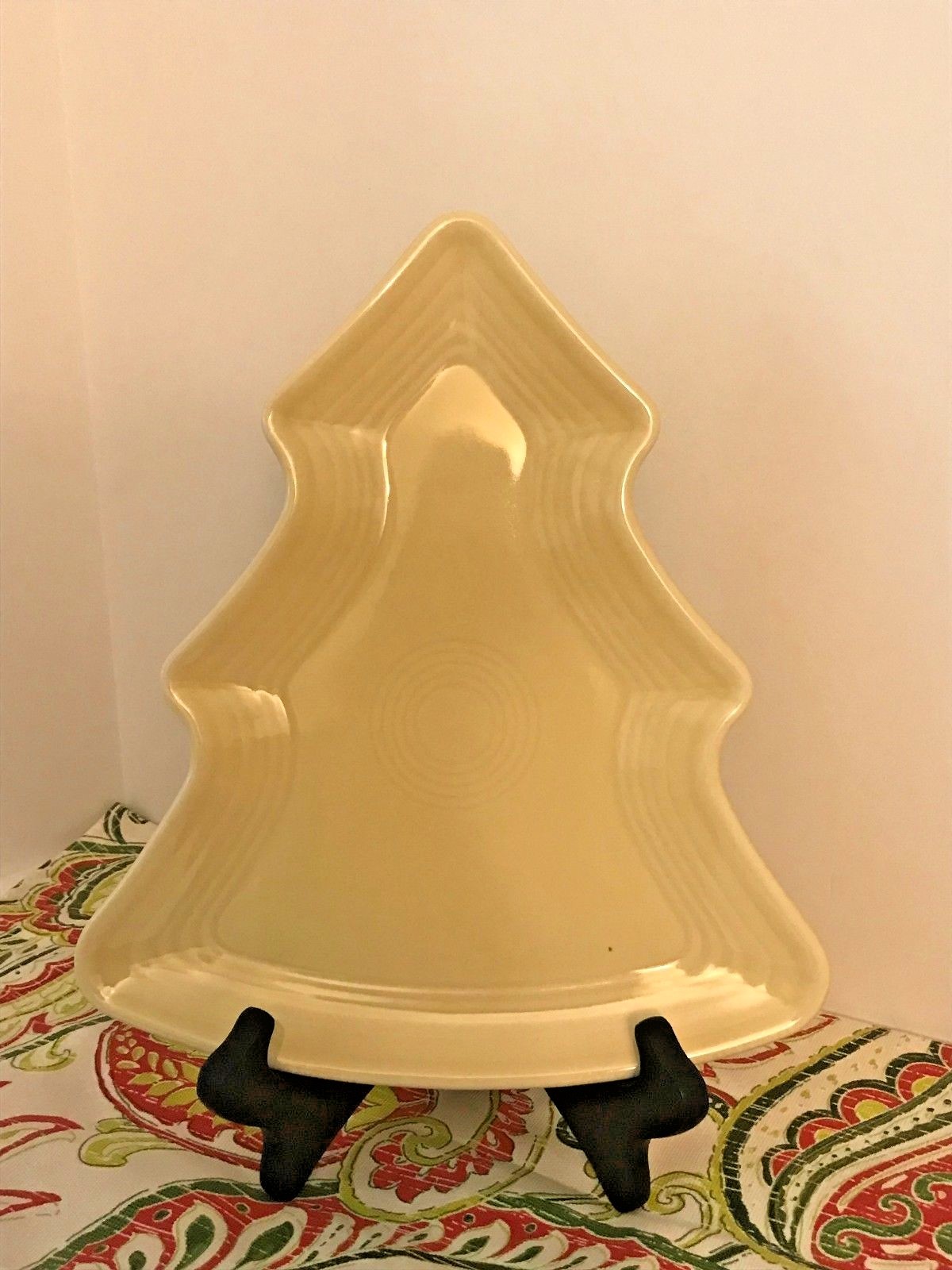 Fiestaware Ivory Tree Plate Fiesta Christmas Holiday Serving Platter eBay