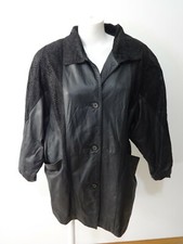 Fabulous Vintage Jcp Women's Black Leather Jacket Size Xl