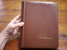 Vintage 1960s Postkarten Germany Brown Photo Postcard Album Scrapbook Blank