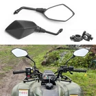 ATV Rearview Side Mirrors w/ 7/8" Handlebar Mount For Yamaha Grizzly Honda Recon