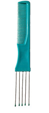 Vintage Blue Teal Goody 80s 90s Comfort Tip Comb Lift Comb Pick Combo USA