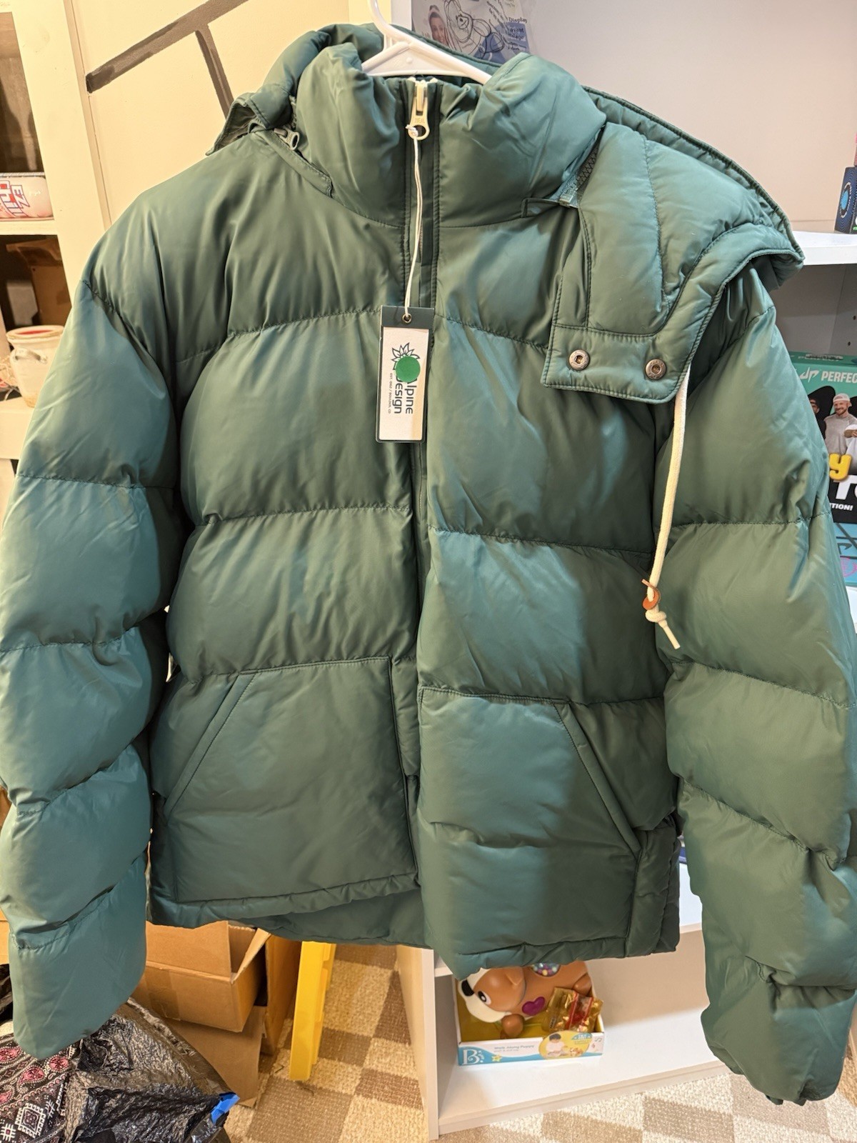 Alpine Design Men's Down Puffer Jacket Size Small