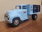 Vintage 1957 Tonka Farms Stake Truck Light Blue Pressed Steel Very Nice Metal!