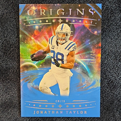 Panini 2025 Origins Jonathan Taylor Indianapolis Colts #80 Blue Parallel 22/99