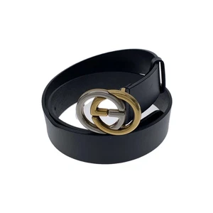 Ceinture Gucci/cuir/noir/homme