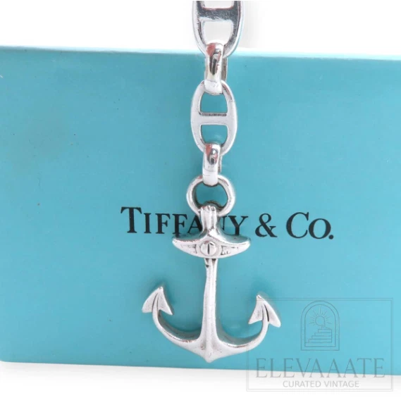 Tiffany & Co. Ancla Barco Llavero Llavero Plata SV925 Japón [Usado] Foto 2 de 4
