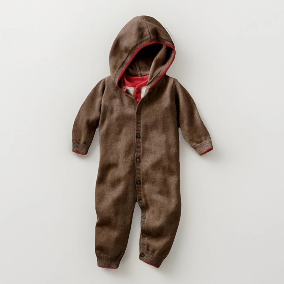 Nuevo con etiquetas Suéter con Capucha Colección Tea Mameluco Invierno Vacaciones Pima Algodón 3-6m Regalo Foto 2 de 4