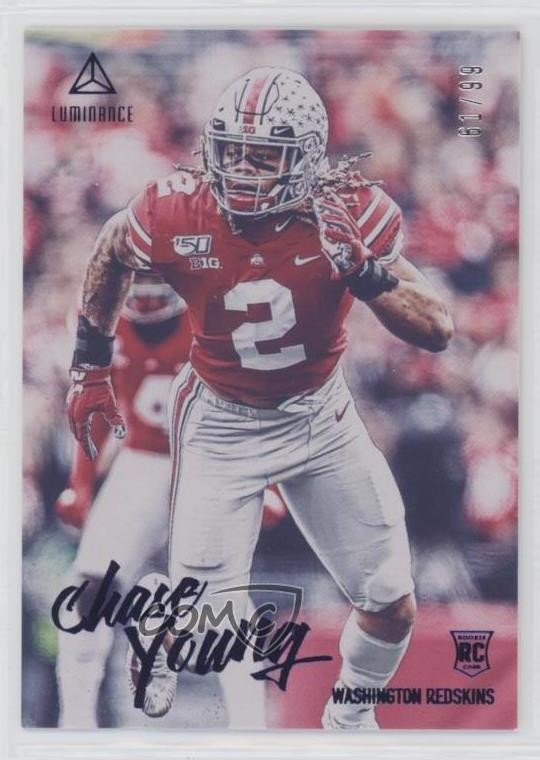 2020 Panini Luminance Rookies Blue 61/99 Chase Young #106 Rookie RC 1em1