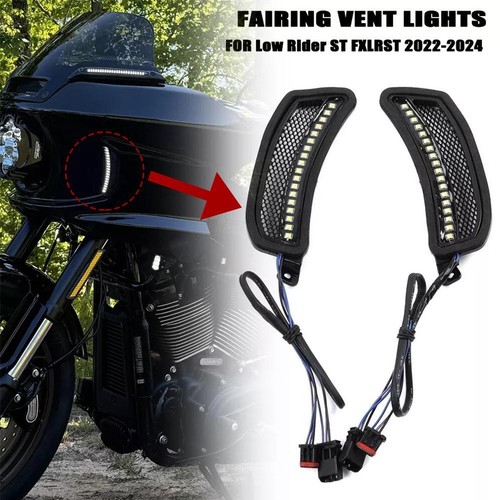 For Softail-Low Rider-ST FXLRST 2022-24 Motorcycle Vent LED Best Lights D5R2 - Picture 5 of 13