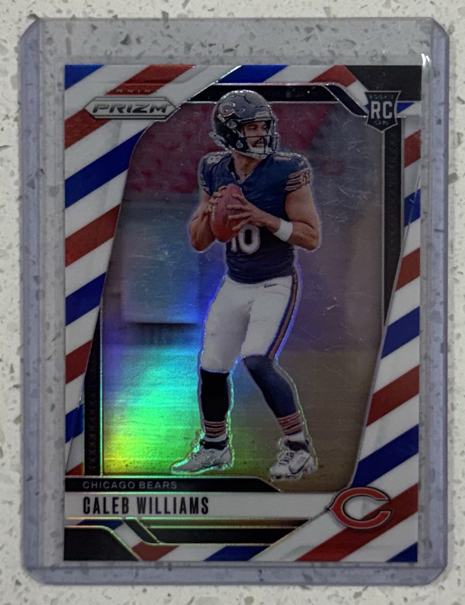 2024 Panini Prizm Rookies Caleb Williams #301 Red White Blue Prizm (RC) 💎📈📈