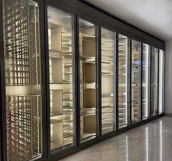 Weindisplay Weinschrank Flaschenregal WeinküHlschrank Weinaufbewahrung-image