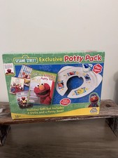 Elmo  s Potty Time Sesame Street 4 DVD Holiday Gift Set  Seat NEW Rare 2007