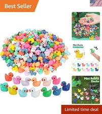 Pcs Mini Ducks Bulk Resin Duck Figurines for Miniature Landscape Garden Aquar...