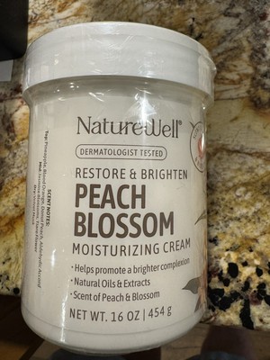 Peach Blossom Restore & Brighten Moisturizing Cream For Face & Body, Infused ...