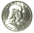 1955 50c Franklin Silver Half Dollar Philadelphia Uncirculated