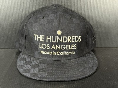 THE HUNDREDS X NEW ERA BLACK DAMIER FITTED HAT SIZE 7 3/8 PROMO SAMPLE BRAND NEW