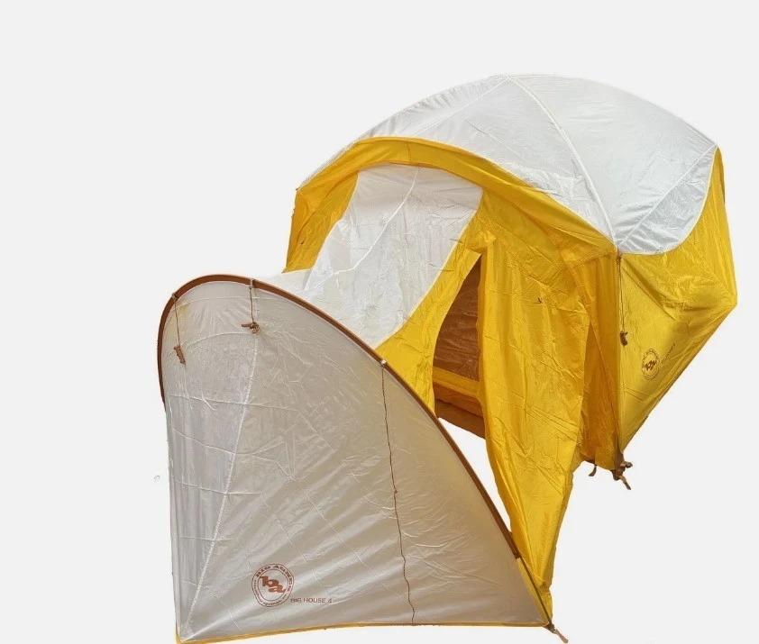 Big Agnes Big House 4 - amarillo y blanco - 4 personas incluye vestíbulo Foto 2 de 4